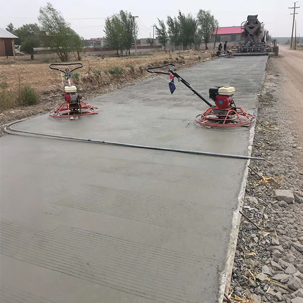 Walk behind power trowel machine