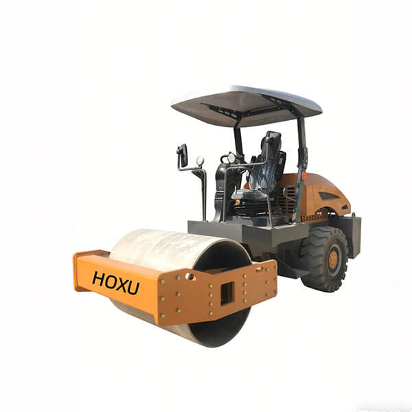 Articulated double drum vibratory road roller