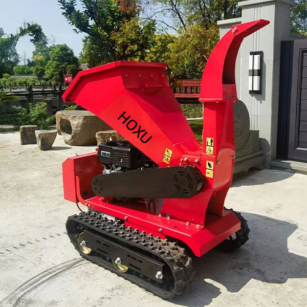 Small crawler  wood chipper