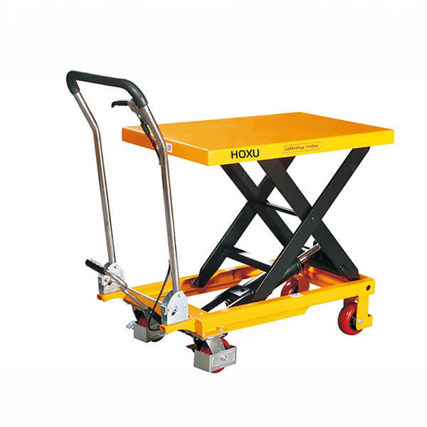 Single scissor manual platform truck