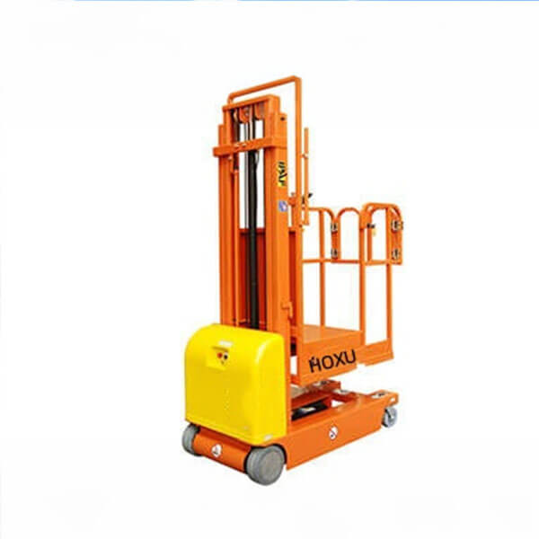 Full-electric material picking aerial work platform