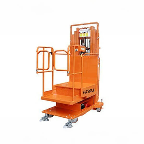 Semi-electric material picking aerial work platform