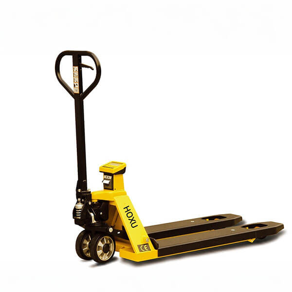 Weighing manual pallet truck