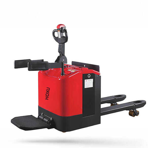Stand-on full-electric pallet truck