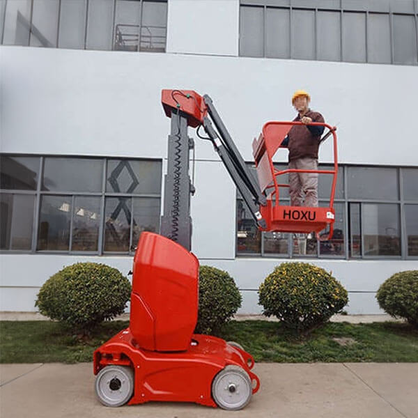 Telescopic sleeve aerial work platform