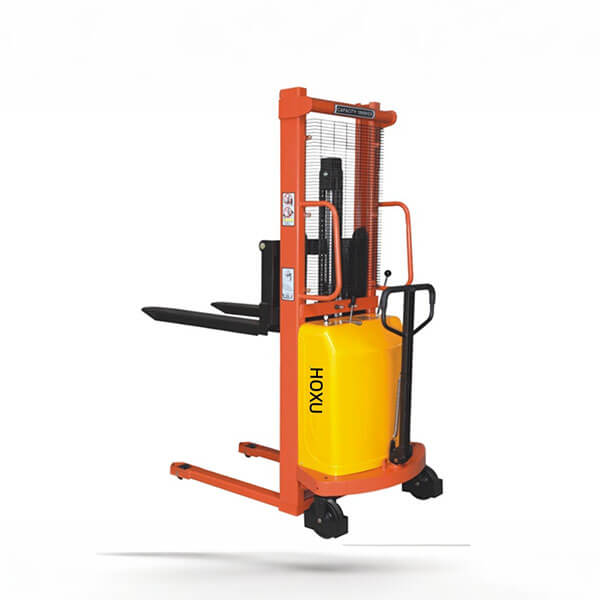 Single mast semi-electric  stacker