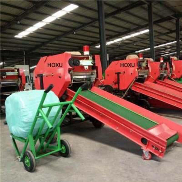 Full-auto baler and wrapper intergrated machine