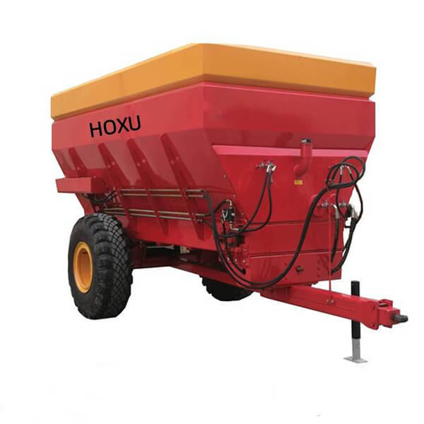 Wheel manure spreader