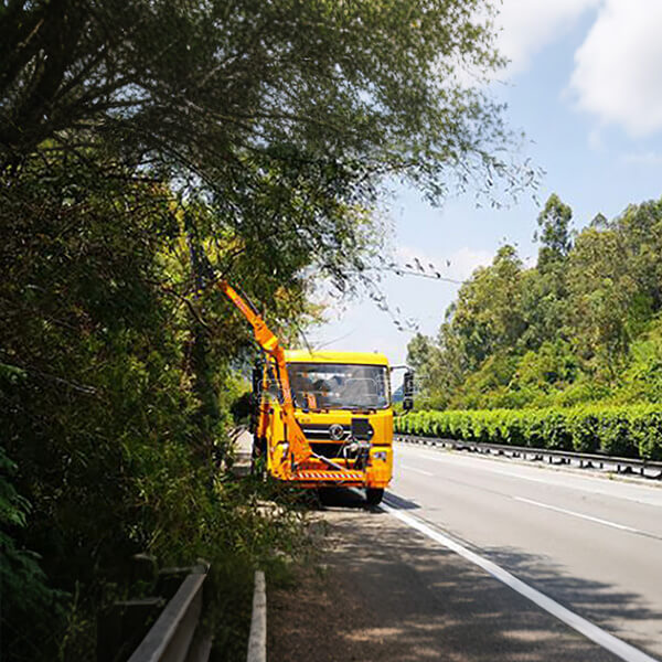 Multifunctional hedge trimmer truck