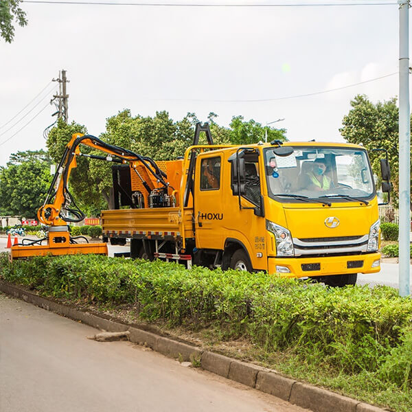 Multifunctional hedge trimmer truck