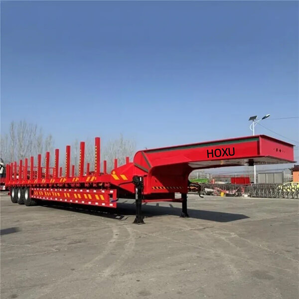 3-Axle log transport semi-trailer