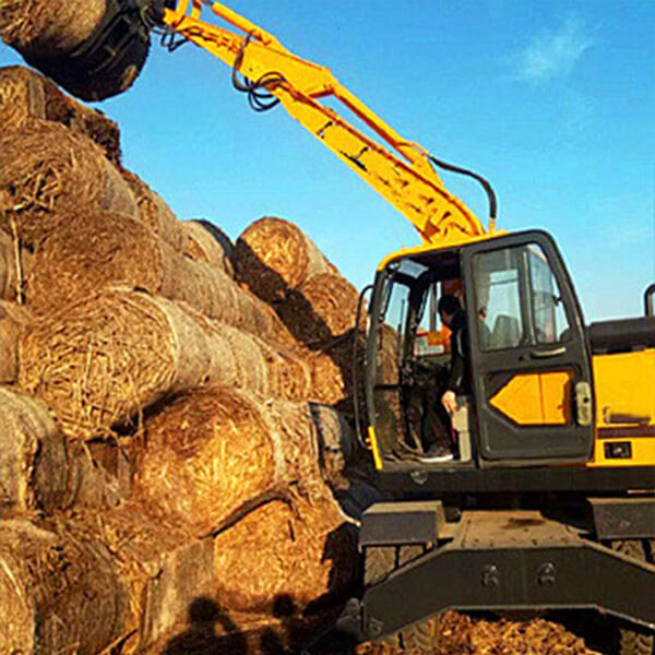 Wheel grass grapple